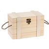 Glorex 6 2003 359 - Scrigno in Legno di Pino con Maniglie e Serratura, Circa 21 x 11 x 11,5 cm, per Decorare e conservare Gioielli.