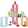 FABA - Espositore da tavolo CUBEEE - Ordina ed esponi i Personaggi Sonori di FABA - 6 elementi, personalizzabile, multicolore