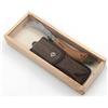 Opinel 254148 - Coltello per Funghi, Acciaio Inox, Legno di Quercia, Custodia in Pelle, Scatola in Legno