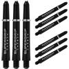 Harrows Darts 3 x Set di aste per Freccette in Carbonio Supergrip - 9 aste per Freccette in Totale - Medie, Midi e Corte (Argento, Midi)