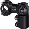 BESNIN Attacco Manubrio Regolabile 0-90 Gradi 25,4mm x 60mm Stelo Manubrio Bicicletta per Mountain Bike, Bici da Corsa, MTB, BMX