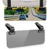 KINDLUME Estensore Parasole Auto, Parasole Auto Interno con Doppia Clip, Tendine Parasole Auto Regolabile Antiabbagliamento, Fascia Parasole Auto, per Guida Quotidiana, Condizioni Invernali