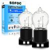 SOFOC Lampadina PW24W 12V 24W Luce Stop DRL 12182 Bianco Caldo 800LM 2Pcs | Compatibile mini Clubman - WP3.3x14.5-3 - 89092 - Adatto F54 F55 F56 F57 - Fendinebbia - 63117359245 - Luce retromarcia
