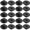 ANBOO 50 dadi in plastica da 4 mm, senza filettatura, colore nero, per rivestimento del passaruota 2019900050 51711958025