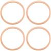 LT Easiyl 4 guarnizioni per tubo di scarico per moto, 11009-1866 18067-004, 31,6 x 39 x 2,2 mm, compatibili con Kawasaki ZR7S ZR750 2000-2005