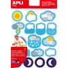 APLI Kids Apli 12946 Gomet Adesivo a 3 Fogli Rimovibile