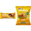 Pesoforma | One&Go Pasto Sostitutivo Barretta Fondente Caramello Low Sugar, High Protein + One&Go Pasto Sostitutivo Crackers al Rosmarino, 60g, 1 Pasto Completo, High Protein, With Fiber