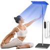 TWSOUL Solarium per la casa, 460NM&490NM, lampada abbronzante con occhiali solarium, luce blu da 25 W, supporto in metallo regolabile e timer, abbronzante viso con 126 LED per uso domestico