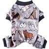 XIAOYU Vestiti per Animali Domestici di Halloween Natale Velluto Sfocato Pecorina Cappotto per Cani Pigiama per Animali Domestici Vestiti per Il Freddo Abbigliamento per Gatti, Fantasia Animale