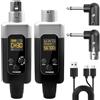 Behogan Ricevitore microfono, trasmettitore wireless, ricevitore portatile, adattatore per microfono a condensatore dinamico per palcoscenico e lezioni