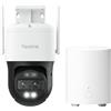 Reolink 4K PTZ Telecamera Wi-Fi Esterno a Doppio Obiettivo TrackMix WiFi+Centro di Sicurezza All-in-One Home Hub Mini, 355°Pan/90°Tilt, Zoom Ibrido 6X, Rilevamento Persona/Veicolo/Animale