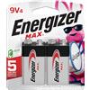 Energizer Batterie max 9 V, 4 pezzi