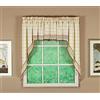 Today's Curtain Adirondack - Festone per uncinetto bicolore, 96,5 cm, colore: ecru/toast, 60 W x 38 L