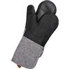 Wenko Guanti da cucina Ada, set 2 guanti da barbecue con palmo in silicone, protezione affidabile grazie ai polsini molto lunghi, confortevoli e facili da lavare, 18 x 38 x 2 cm, nero/grigio, 55041100
