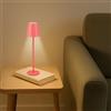 BEPER P207ILI206 Lampada da Tavolo Ricaricabile, Luce LED senza fili, Intensità Regolabile, Abat-jour da comodino, USB Inclusa - Portatile per Scrivania, Comodino o Esterni