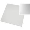 Craft UK Limited Craft UK 2355-Biglietto di lino, 12 x 12 cm, colore: Bianco, 12X12