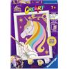 Ravensburger CreArt: Unicorno Stellato - Dipingere con i Numeri per Bambini 7+ Anni, Kit Pittura con Tavole, Cornice, Pennello e Colori Inclusi, 14 x 19 cm, Idee Regalo