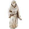 Avalon Gallery Statua da giardino San Francesco d'Assisi in pietra resina interno/esterno scultura cattolica 36,8 cm di altezza, inginocchiato con uccello