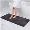 Homaxy zerbino Ingresso casa 60 x 120 cm, Antiscivolo e Essorbente zerbino, Tappeto Entrata Interno Resistente Sporco, Morbido e Lavabile Zerbino da Interni per Interno, grigio scuro
