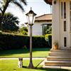 Licht-Erlebnisse Easylight Lampione da esterno Bristol II vintage stile rustico bronzo anticato, 113 cm, impermeabile IP44, E27 per viale di ingresso, portone e terrazzo