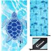 KUOGAS Telo Mare xxl 90×180, Telo Grande In Microfibra Ad Asciugatura Rapida, Telo Bagno Senza Sabbia, Coperta Mare Donna, C06-023-00