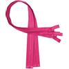 KGS Cerniere Divisibili | Cerniera in Plastica da 5mm per Giacche | 2 Pezzi per Confezione (Rosa Fluorescente, 45 cm)