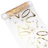 MorLuks Runner Tavolo 20 Anni, 28 cm x 10m Runner da Tavolo Oro, Decorazioni da Tavolo per Compleanno, Decorazioni 20 Anni Compleanno