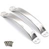 SeeRaphee Maniglie vuote in acciaio inox per porte e cassetti, con viti, 180 mm, 10 pezzi