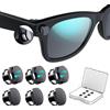 Ankndo 6 Coperture con Blocco della Luce a LED per Ray-Ban Meta Wayfarer/Skyler/Headliner Gen2 e Oakley Meta HSTN, Accessori per Occhiali Intelligenti, Copertura Regolabile a LED per Meta Occhiali, Blocco