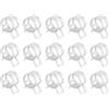 QUARKZMAN 15pz Fascetta a Molla per Tubo Flessibile Carburante/Silicone per Vuoto, Morsetto a Molla per Tubo Flessibile ad Aria a Bassa Pressione da 13mm per Tubo Olio Acqua, Argento