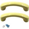 SeeRaphee Tira cabinet maniglie cassetto manopole pomelli in ceramica per cucina manopole Kids Room, armadi e ripostigli organizer libreria, giallo