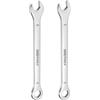 QUARKZMAN 2 Pezzi Chiave a Combinazione Sottile 6mm Offset 6-Punti Terminata a Scatola e 15° Angolata Estremità Aperta Mini Chiave a Combinazione in Acciaio Inossidabile 30Cr13