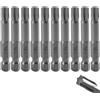 Befun Set di punte Torx T30, lunghezza 50 mm, codolo esagonale lungo 1/4, set di punte Torx lunghe, in acciaio S2, set di cacciaviti