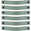 Brute Strength - Maniglie in pelle per mobili - Verde Pallido - 12 pezzi - 20 x 2,5 cm - Maniglia per mobili, maniglia per porte per cucina, bagno, armadi, comò, legno