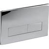 Generico Placca di Comando WC per Geberit Sigma Serie, elettroPlaccato | Placca di Comando a Doppio Tasto, Durevole e a Risparmio Idrico, 246x164 mm