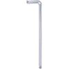 QUARKZMAN Chiave Esagonale Brugola Testa Sferica 8mm Metriche Braccio Extra Lungo Forma L Strumento Riparazione Acciaio al Cromo Vanadio per Riparazioni Domestiche, Tono Argento