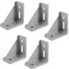 SeeRaphee 5 Pezzi Staffa Angolare Profilo in Alluminio Set di Connettori T Slot L Staffa Accessori di Estrusione in Alluminio