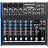 Pronomic Mixer Live/Studio Pronomic M-802FX con processore multieffetto digitale 24bit (4 canali mono XLR/jack, 2 canali stereo, EQ a 3 bande, alimentazione phantom 48V)