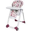 Chicco Polly Progres5 Seggiolone Pappa Regolabile per Bambini 0 Mesi - 3 Anni (15 kg), Trasformabile in Rialzo Sedia Bambini, Reclinabile a Sdraietta, con 4 Ruote e Chiusura Compatta - Cherry