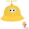 YUEXNKO Cappello Elicottero, Cappello a Elica, Cappello a Elicottero, Cappello da Elica per Bambini, Carino Bucket Hat, Berretto Pescatore Bambino, Berretto Elica, Divertente Cappello da Elica