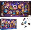 Reofrey Puzzle 1000 Pezzi - Raduno Notturno Gufo, Puzzle Adulti Forma Speciale, Sfida Impossibile Divertente Per Famiglie & Decorazione Murale 41x80cm - Idea Regalo Per Appassionati Puzzle classici