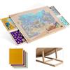 Becko US Tavola puzzle con staffa regolabile e 4 cassetti puzzle, tavolo puzzle quadrato con superficie antiscivolo, per puzzle fino a 1500 pezzi