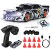 JONRRYIN RC Auto Drift Pro 1:43, Macchina Telecomandata Drift, Mini Drift Car, Micro Macchina Telecomandata con Luce LED, 15km/h, Auto Giocattolo per Bambini di 14 Anni (Nero Pro-Gyro)