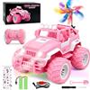 Ulikey Auto Telecomandata Ragazze, Macchina Telecomandata, Rosa Jeep Auto RC 1:18, Fuoristrada Telecomandata 2,4 GHz, Tutti i Terreni RC Auto 4WD, Regali di Compleanno Giocattoli per 6-12 Anni Ragazze