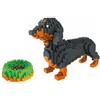 Atomic Building Kit Di Costruzione Con Mini Blocchi. Figura Di Mascotte Da Assemblare. Per Collezionisti Adulti E Bambini. Cane Bassotto/Dachshund
