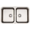 Foster 1303 860 Lavello da Incasso 2 Vasche 761 x 446 mm sottotop Serie KS R60 Acciaio Inox 1303860