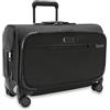 Briggs & Riley 21 Carry-On Wheeled Garment Spinner - Carry On Luggage for Travel, Suitcases with Wheels, Softside Rolling Bag for Men & Women, Built in Hook for Clothes - Baseline Collection, Black