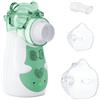 AEKREY Aerosol Portatile Silenzioso Ultrasuoni Ricaricabile 5 Velocità di Atomizzazione per Adulti e bambini Macchina Aerosol per Viaggio con Atomizzatore Sostituibile (Verde)