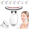 Yeelan Massaggiatore viso elettrico a 7 colori, 45 °C, antirughe, cosmetico, rassodante viso, tecnologia EMS