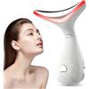 Zinueen Massaggiatore Viso Lifting, 3 Modalità, EMS Radiofrequenza Viso Doppio Mento 45°C Riscaldabile Pulizia Viso Gua Sha, il Lifting e il Rassodamento della Pelle Cadente